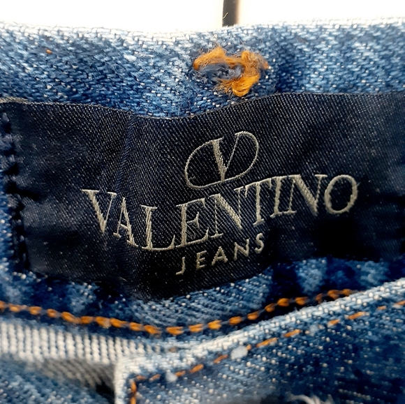 Valentino Denim Jean Pants Bootcut Trousers Pants 5 pockets sz 32 - Picture 6 of 12